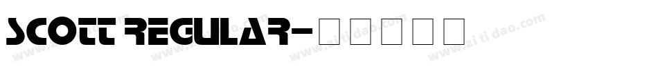 Scott Regular字体转换